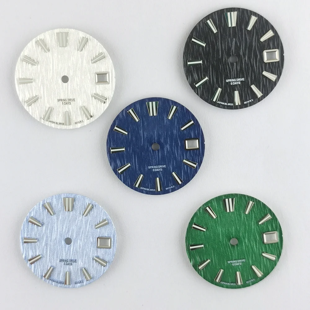 

WATCH ACCESSORIES: 28.5MM WATER RIPPLE DIAL GS LITERALLY FITS THE NH35_36_4R_7S MECHANICAL MOVEMENT