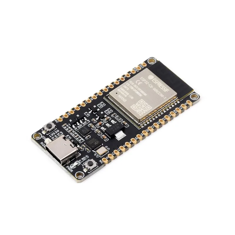 ESP32-C6 микроконтроллер, WiFi 6 макетная плата, 160 МГц одноъядерный процессор, ESP32-C6-WROOM-1-N8 модуль
ESP32-C6 микроконтроллер, WiFi 6 макетная плата, 160 МГц одноъядерный процессор, ESP32-C6-WROOM-1-N8 модуль