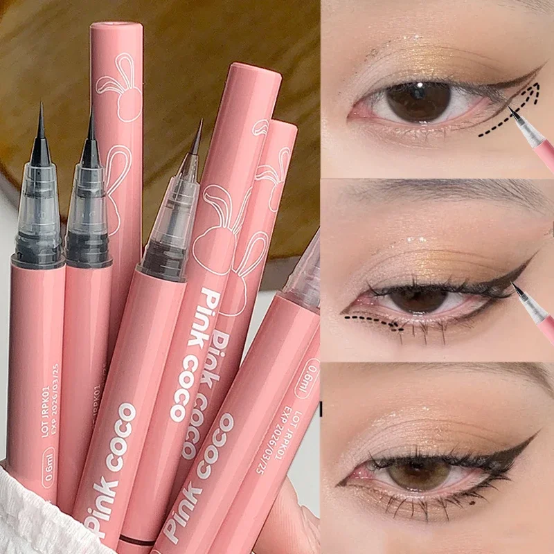 Ultra Thin Matte Eyeliner Pen Waterproof Non Smudging Lasting Black Brown Lying Silkworm Liquid Eye Liner Eyes Makeup Cosmetic
Ultra Thin Matte Eyeliner Pen Waterproof Non Smudging Lasting Black Brown Lying Silkworm Liquid Eye Liner Eyes Makeup Cosmetic