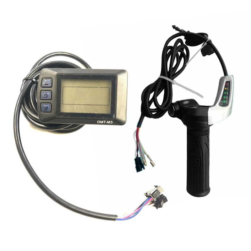 1 Pcs Electric Bicycle LCD Display Control Panel Accessories & 1 Pcs Ebike Throttle Grip With Lock
1 Pcs Electric Bicycle LCD Display Control Panel Accessories & 1 Pcs Ebike Throttle Grip With Lock