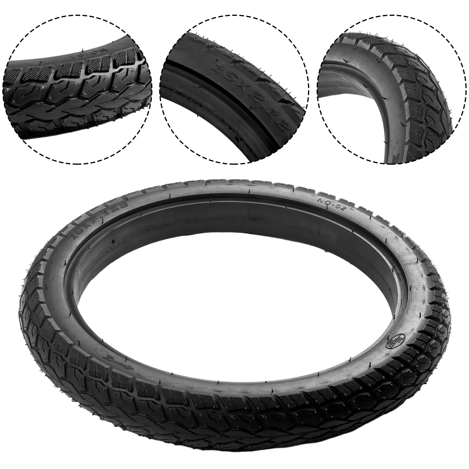 16 Inch Tire For Electric Bike Inflatable Tire Rubber Solid Tire 16*2.125(57-305) For E Bikes High Quality 2023 New
16 Inch Tire For Electric Bike Inflatable Tire Rubber Solid Tire 16*2.125(57-305) For E Bikes High Quality 2023 New