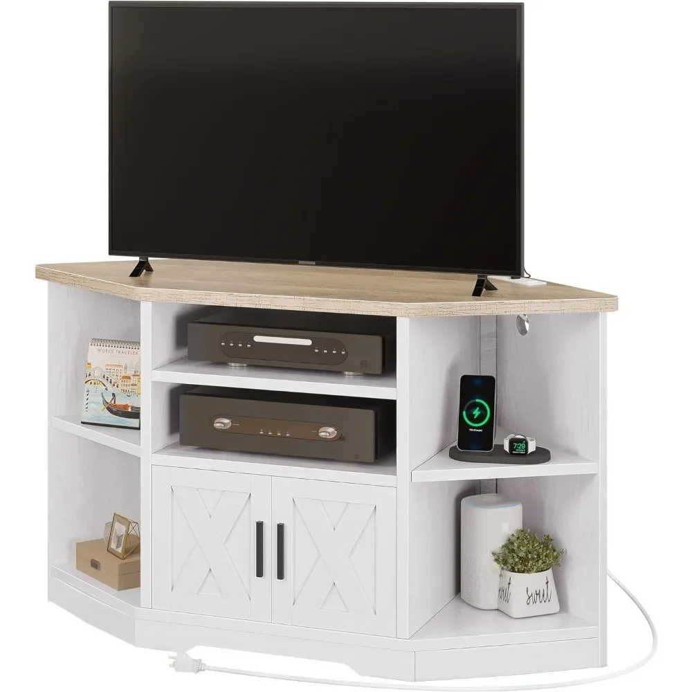 Living Room Tv Table Corner TV Stand for TV Up to 55 Inch With Power Outlet Grey White & Grey Wash Home Freight free
Living Room Tv Table Corner TV Stand for TV Up to 55 Inch With Power Outlet Grey White & Grey Wash Home Freight free