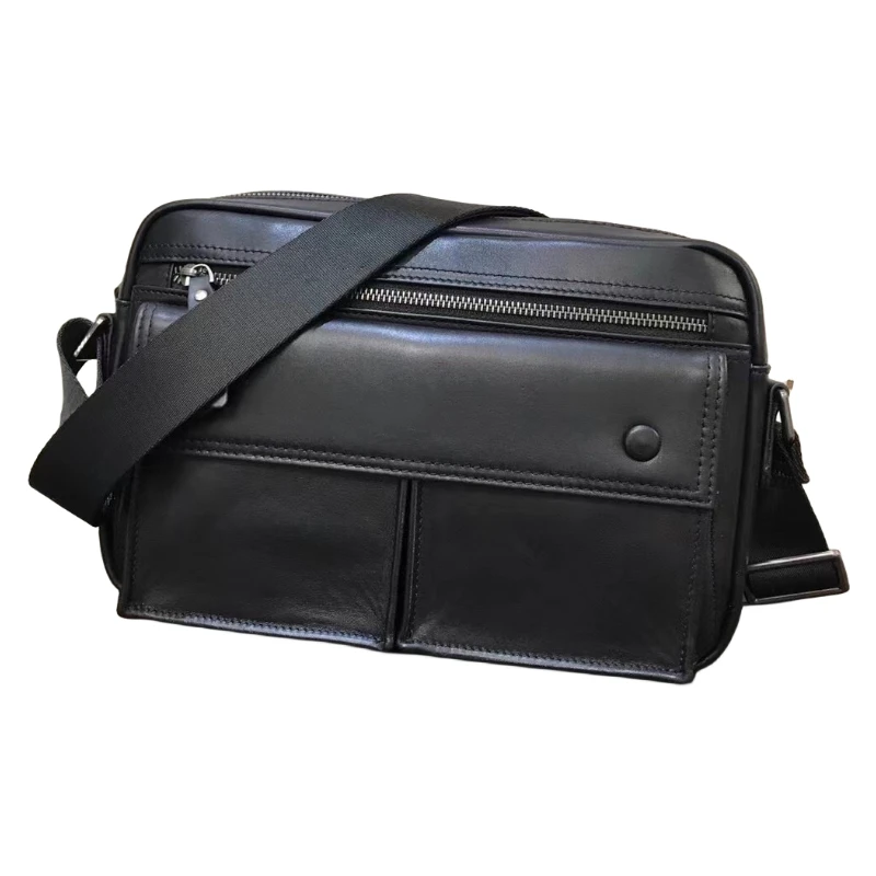 Leather Men's Fashion Personality Portable Briefcase Business Pendulum Large Capacity Black Zipper Closure Computer Shoulder bag
Leather Men's Fashion Personality Portable Briefcase Business Pendulum Large Capacity Black Zipper Closure Computer Shoulder bag