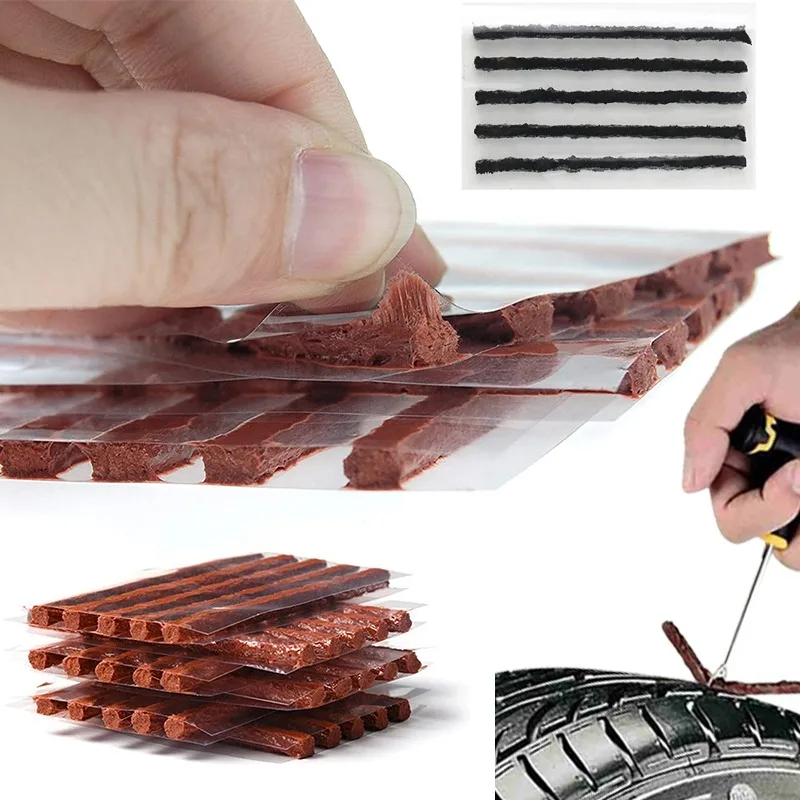 

Tire Repair Strips Tubeless Rubber Stiring Glue Seals for Car Motorcycle Bike Tyre Puncture Repairing Tools Accessories