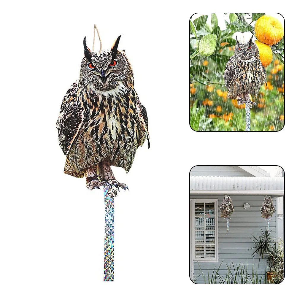 1pc Bird Scarer Acrylic Fake Owl Bird Repellent Reflects Light Hanging Decoration For Garden Yard Pest Control Scarecrow
1pc Bird Scarer Acrylic Fake Owl Bird Repellent Reflects Light Hanging Decoration For Garden Yard Pest Control Scarecrow