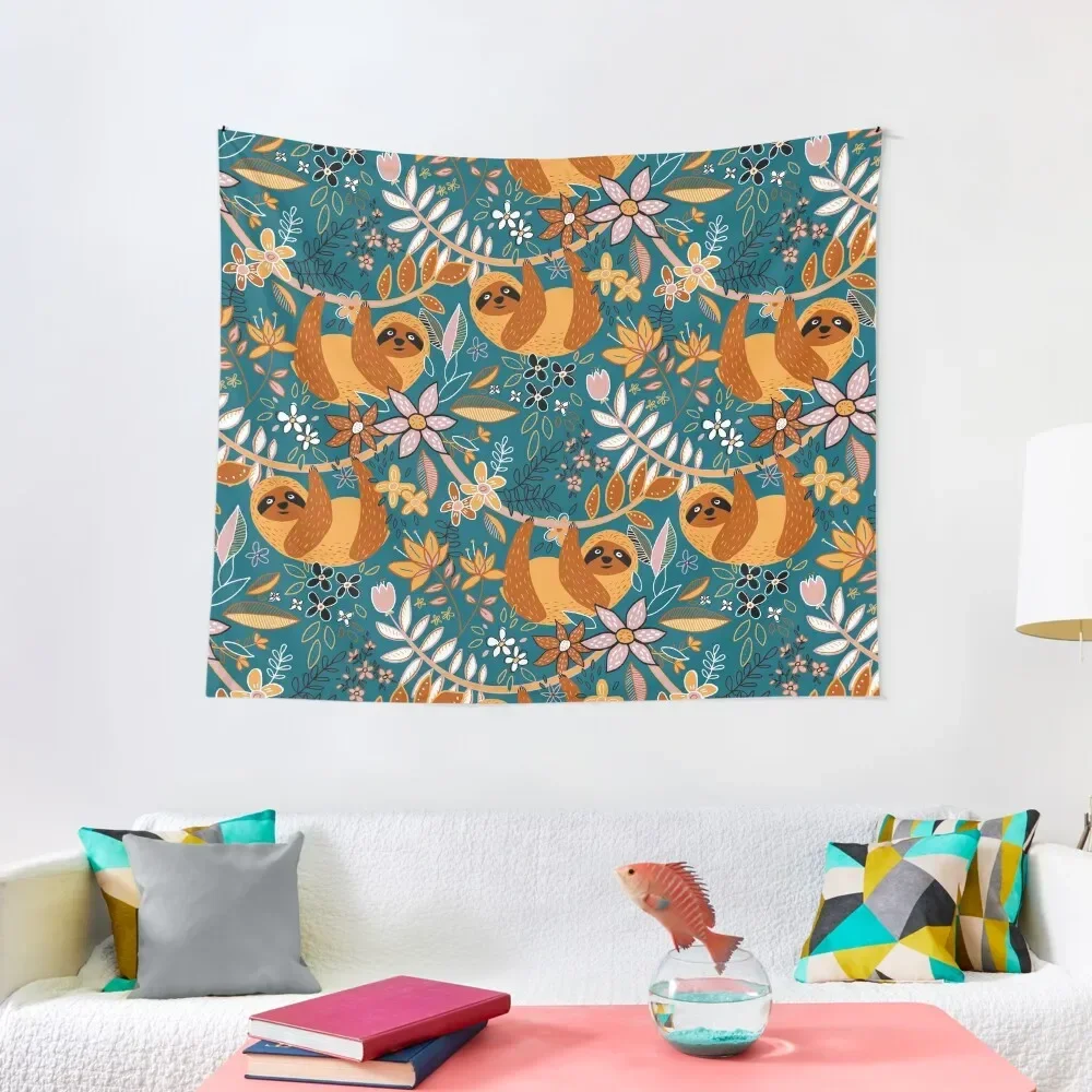 Happy Boho Sloth Floral Tapestry Decoration For Home Christmas Decoration Bedroom Deco Tapestry
Happy Boho Sloth Floral Tapestry Decoration For Home Christmas Decoration Bedroom Deco Tapestry