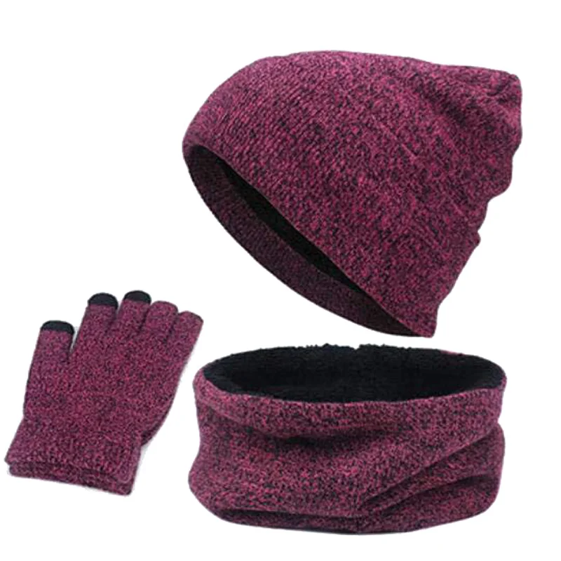Kit 3PCS Set Women Hat Winter Knitted Cap Collar Gloves Soft Fleece Lined Warm Scarf Hat Outfits 
Kit 3PCS Set Women Hat Winter Knitted Cap Collar Gloves Soft Fleece Lined Warm Scarf Hat Outfits