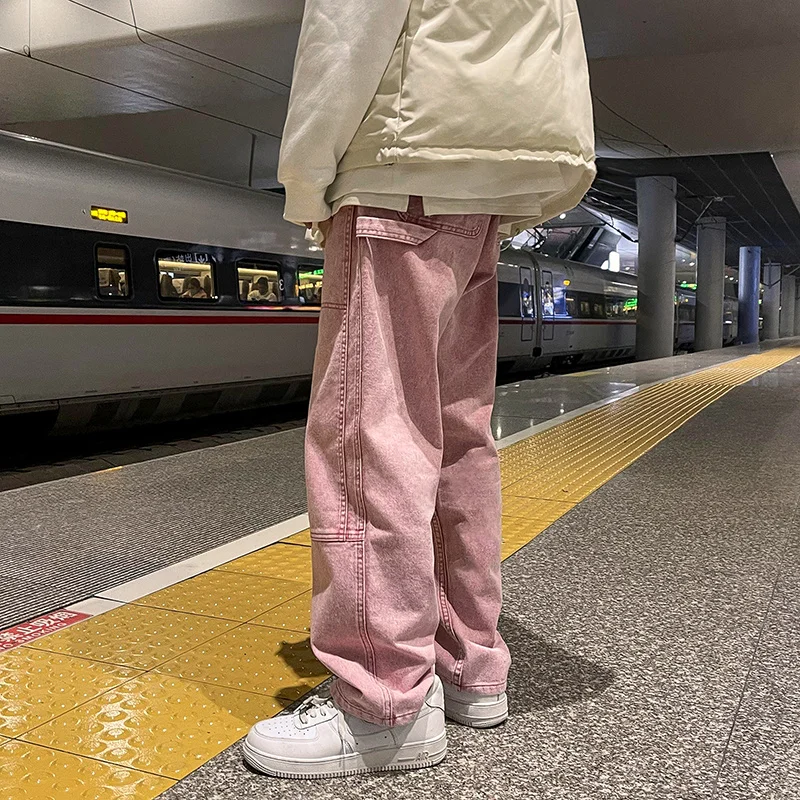 Men Jeans 2023 Autumn Streetwear Hip Hop Cargo Pants Wide-leg Jeans Hip-hop Straight Denim Trousers Korean Style Male Harem Jean
Men Jeans 2023 Autumn Streetwear Hip Hop Cargo Pants Wide-leg Jeans Hip-hop Straight Denim Trousers Korean Style Male Harem Jean