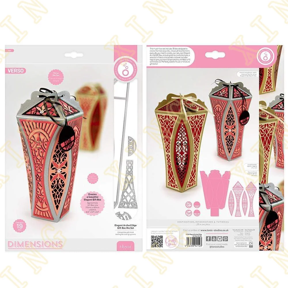 Elegant Arched Edge Gift Box New Metal Cutting Dies Scrapbook Diary Decoration Embossing Template Diy Greeting Card Handmade
Elegant Arched Edge Gift Box New Metal Cutting Dies Scrapbook Diary Decoration Embossing Template Diy Greeting Card Handmade