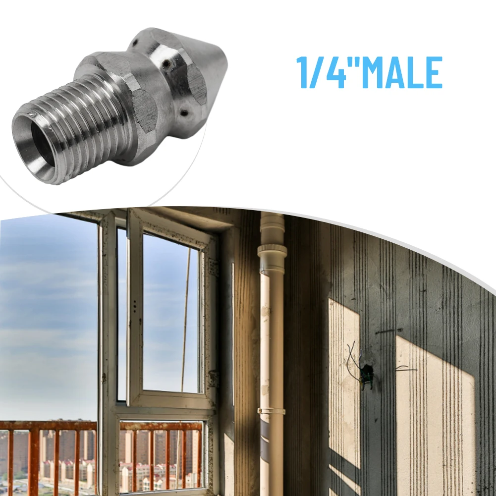 Cleaning Nozzle 1/4 Inch 4/5/7 Jets Accessories Drain Sewer High Pressure Male Replacement Spare Parts Assembly
Cleaning Nozzle 1/4 Inch 4/5/7 Jets Accessories Drain Sewer High Pressure Male Replacement Spare Parts Assembly