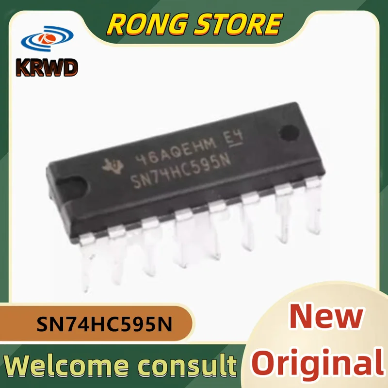 10PCS SN74HC595N New and Original Chip IC SN74HC595N 74HC595N DIP-16 Logic chip-register
10PCS SN74HC595N New and Original Chip IC SN74HC595N 74HC595N DIP-16 Logic chip-register