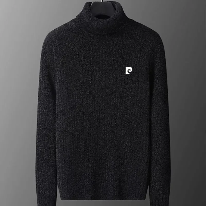 Fashion Knitted Pullover Casual Loose Long Sleeves Men Knit Thick Sweaters Winter Sweater Men Turtleneck Black Vintage Korean
Fashion Knitted Pullover Casual Loose Long Sleeves Men Knit Thick Sweaters Winter Sweater Men Turtleneck Black Vintage Korean