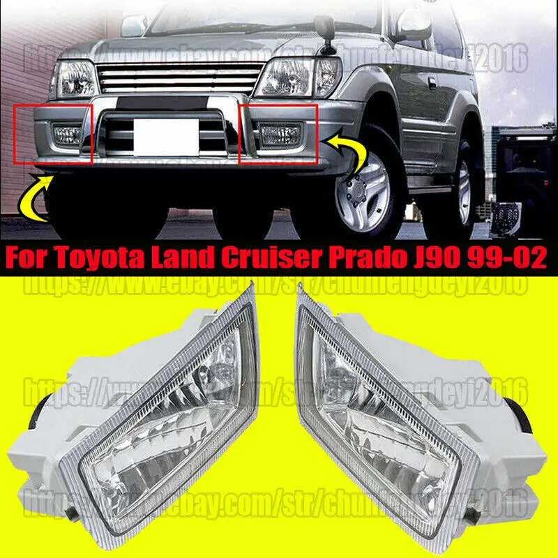 Для Toyota Land Cruiser Prado J90 99-2002, передний бампер, противотуманная лампа, корпус 2X
Для Toyota Land Cruiser Prado J90 99-2002, передний бампер, противотуманная лампа, корпус 2X