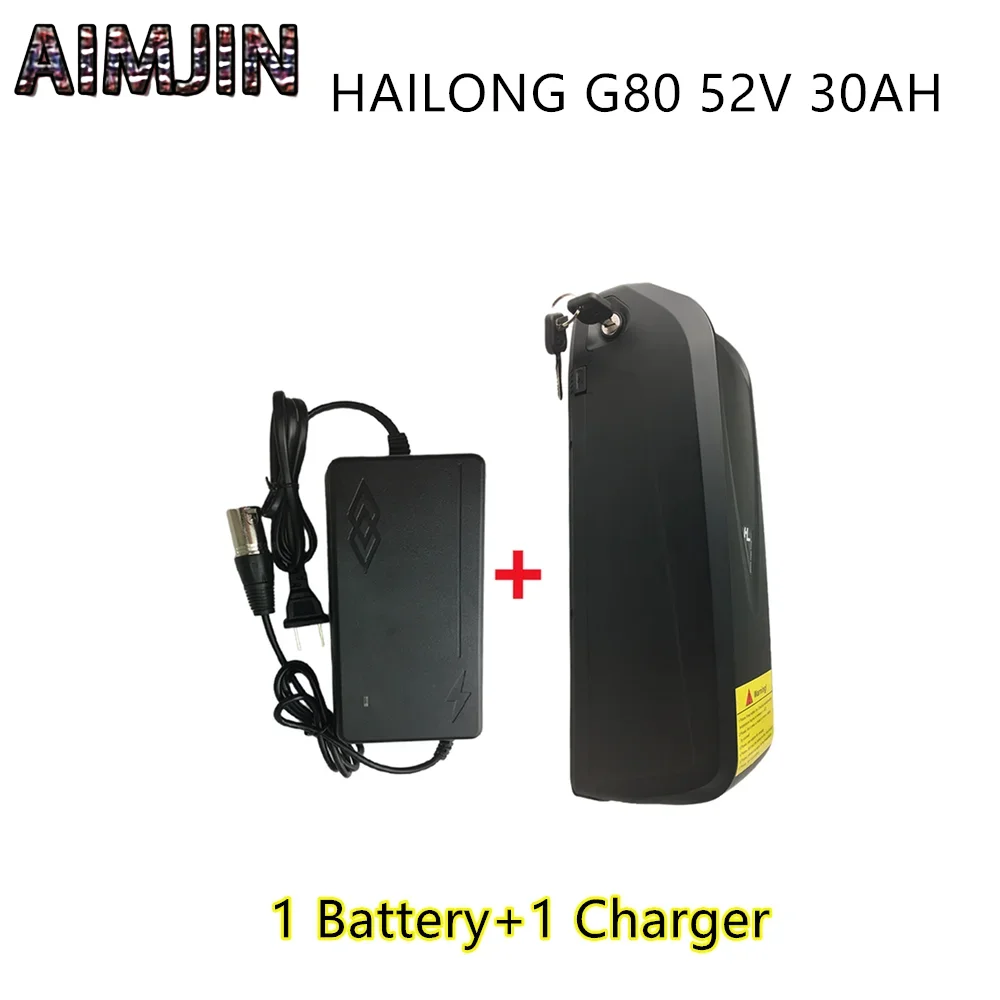 52V 30Ah E-bike Hailong G80 Battery with USB Built-in BMS 350W-1500W with Charger
52V 30Ah E-bike Hailong G80 Battery with USB Built-in BMS 350W-1500W with Charger