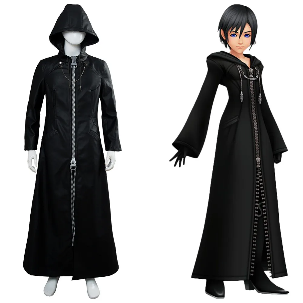 

Kingdom Hearts Cosplay Organization XIII Office Outfit Trench Coat Adult Men Costumes