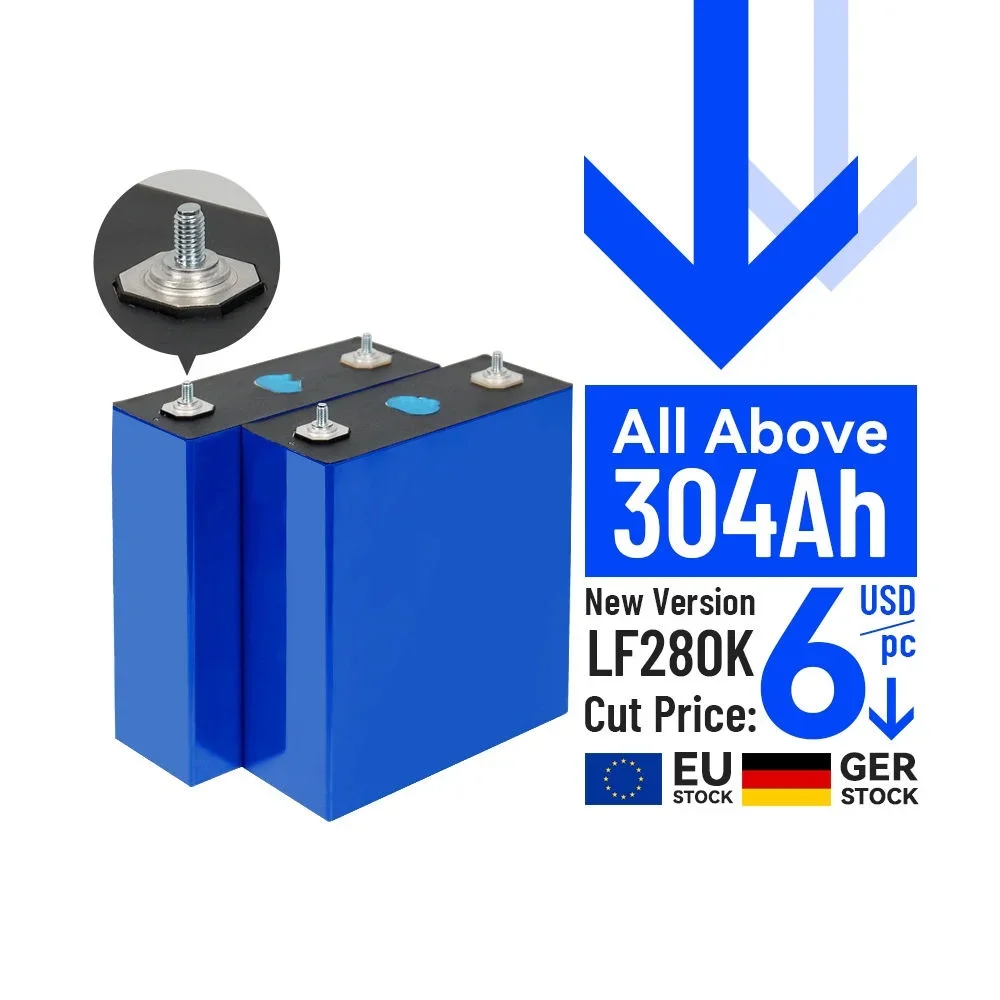 280ah lfp lithium ion Prismatic lifepo4 Battery Cells LF280ah 3.2V Lifepo4 REPT 280Ah for RV 12V 24V 48V Battery Pack
280ah lfp lithium ion Prismatic lifepo4 Battery Cells LF280ah 3.2V Lifepo4 REPT 280Ah for RV 12V 24V 48V Battery Pack