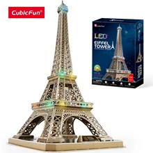 CubicFun Eiffel Tower 3D Puzzle with Shining LED Lights Romantic Paris Architecture Model Building Kits Gifts for Adults Kids
CubicFun Eiffel Tower 3D Puzzle with Shining LED Lights Romantic Paris Architecture Model Building Kits Gifts for Adults Kids
