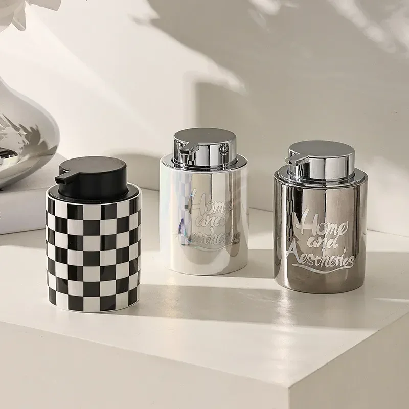 Storage Ceramics Foam Soap Foaming Wash Empty Dispenser Silvery Luxury Lotion Pump Gel Container Bathroom Bottle
Storage Ceramics Foam Soap Foaming Wash Empty Dispenser Silvery Luxury Lotion Pump Gel Container Bathroom Bottle