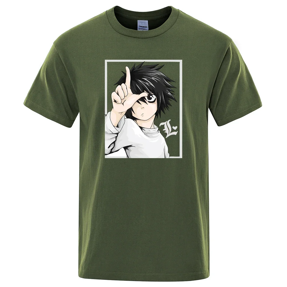 Anime Death Note Printing Male Short Sleeve Creativity Street Hip Hop Clothes Summer Breathable O-Neck Tops Mens Cotton T Shirts
Anime Death Note Printing Male Short Sleeve Creativity Street Hip Hop Clothes Summer Breathable O-Neck Tops Mens Cotton T Shirts