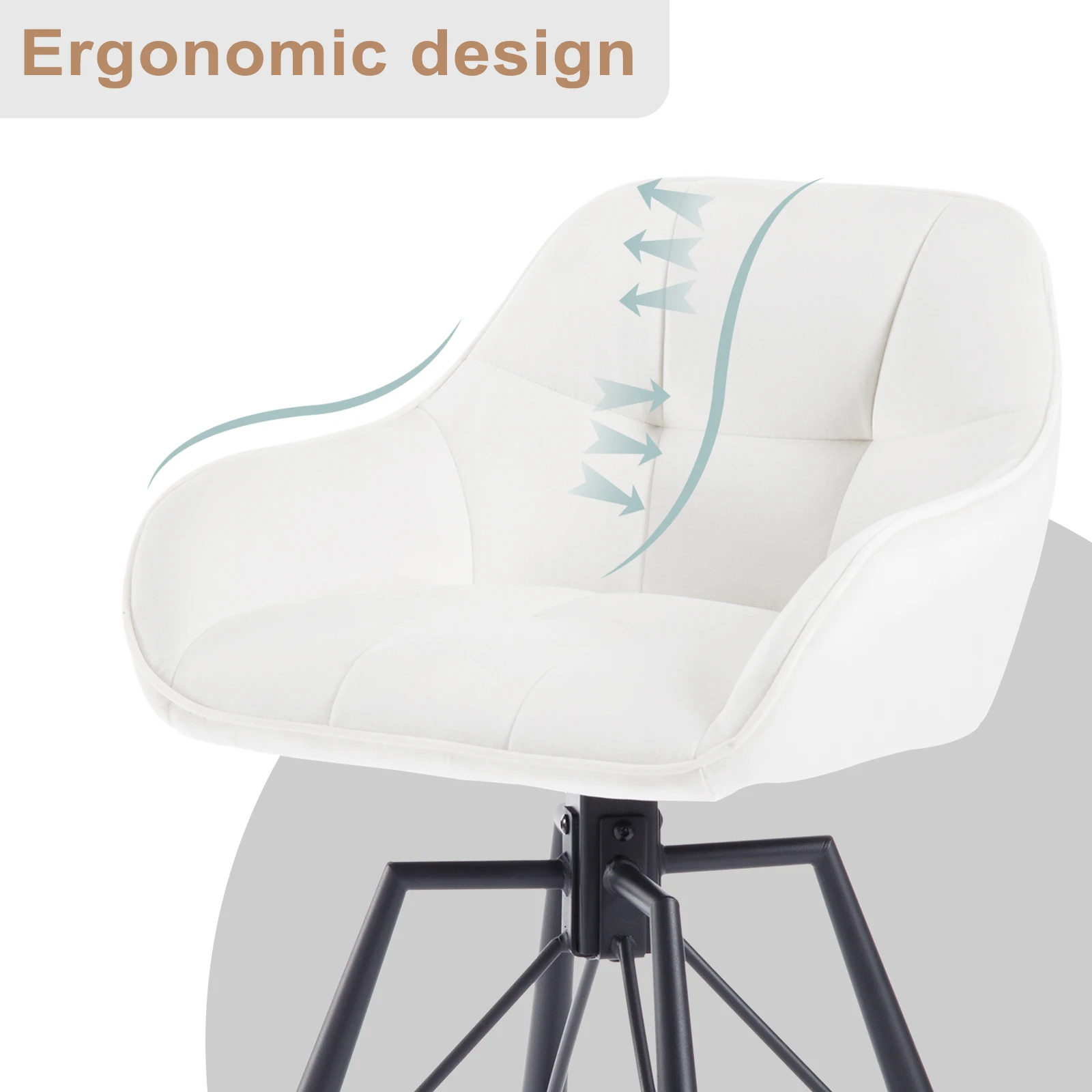 2PCSS/SET Rotatable Bar Stool Velvet High Bar Chair 360° Swivel Padded Seat with Backrest Footrest Counter Stool 3 Mallzona S3bb7d7492544407db76212e5aa3de086L 2PCSS/SET Rotatable Bar Stool Velvet High Bar Chair 360° Swivel Padded Seat with Backrest Footrest Counter Stool Mallzona