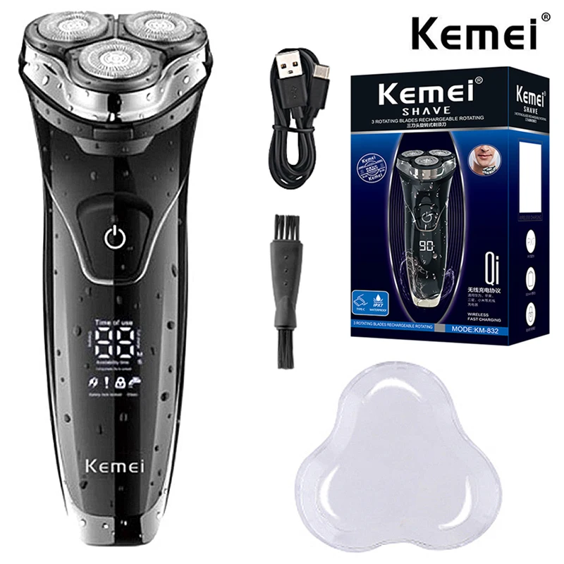 Original Kemei Waterproof LCD Display Electric Shaver Beard Electric Razor For Men Facial Stubble Shaving Machine Rechargeable
Original Kemei Waterproof LCD Display Electric Shaver Beard Electric Razor For Men Facial Stubble Shaving Machine Rechargeable