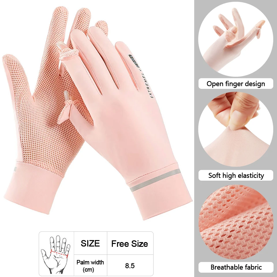 Loogdeel Ice Silk Sun Protection Running Gloves Women Outdoor Sports Cycling Exposed Two-finger Gloves Breathable Non-slip Palm
Loogdeel Ice Silk Sun Protection Running Gloves Women Outdoor Sports Cycling Exposed Two-finger Gloves Breathable Non-slip Palm