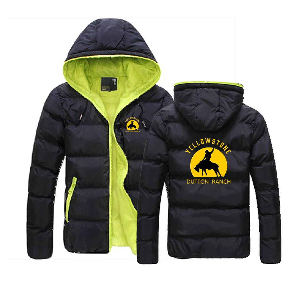 Movie Yellowstone Dutton Ranch Men's New Winter Jacket Color Block Zip Hooded Cotton Long Sleeve Coat Slim Thick Jacket Tops
Movie Yellowstone Dutton Ranch Men's New Winter Jacket Color Block Zip Hooded Cotton Long Sleeve Coat Slim Thick Jacket Tops