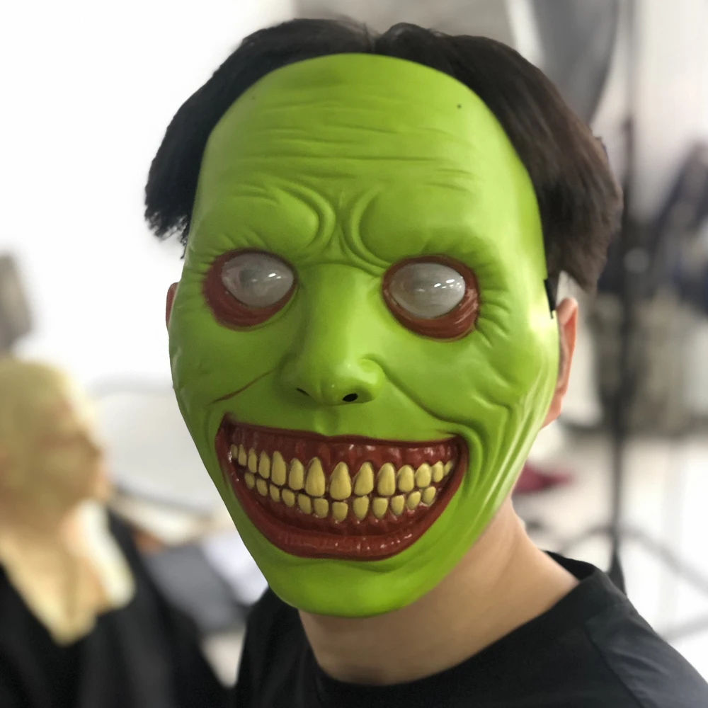 The Exorcist Smiling Face Demon Mask Cosplay Devil Skull Killer Green Face Masks Halloween Carnival Purim Party Costume Props
The Exorcist Smiling Face Demon Mask Cosplay Devil Skull Killer Green Face Masks Halloween Carnival Purim Party Costume Props