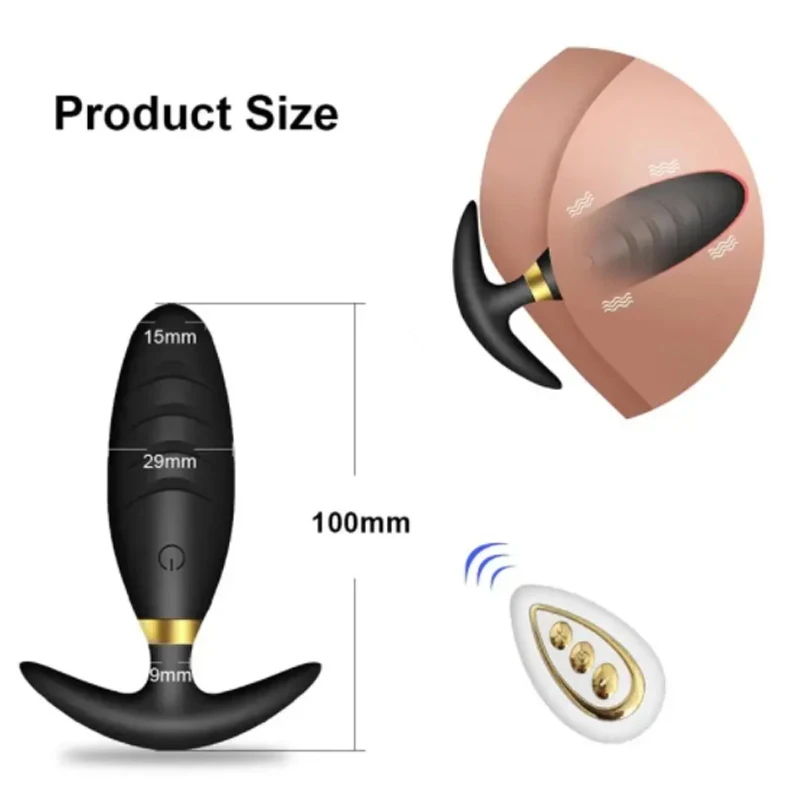 

Wireless Anal Vibrator Female Male Masturbator Prostate Massager Stimulator Butt Plug Vibrators Sex Toy for Men Remote Control