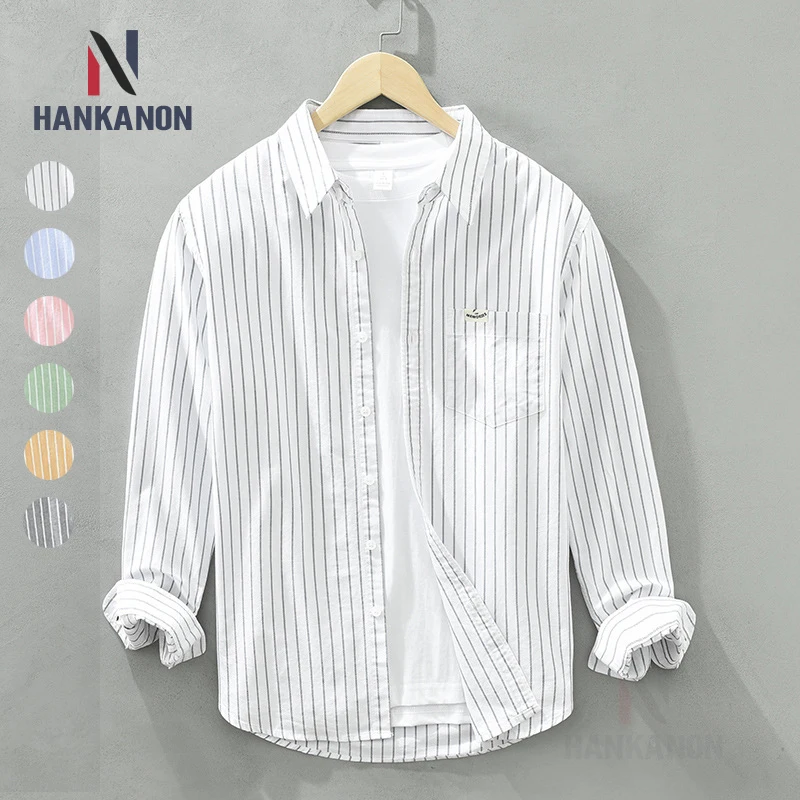 Cotton Striped Versatile Casual Long Sleeve Shirt, Men's Thin Youth Literary Loose Shirt, Fishing Camping 100% Cotton Thin Coat
Cotton Striped Versatile Casual Long Sleeve Shirt, Men's Thin Youth Literary Loose Shirt, Fishing Camping 100% Cotton Thin Coat