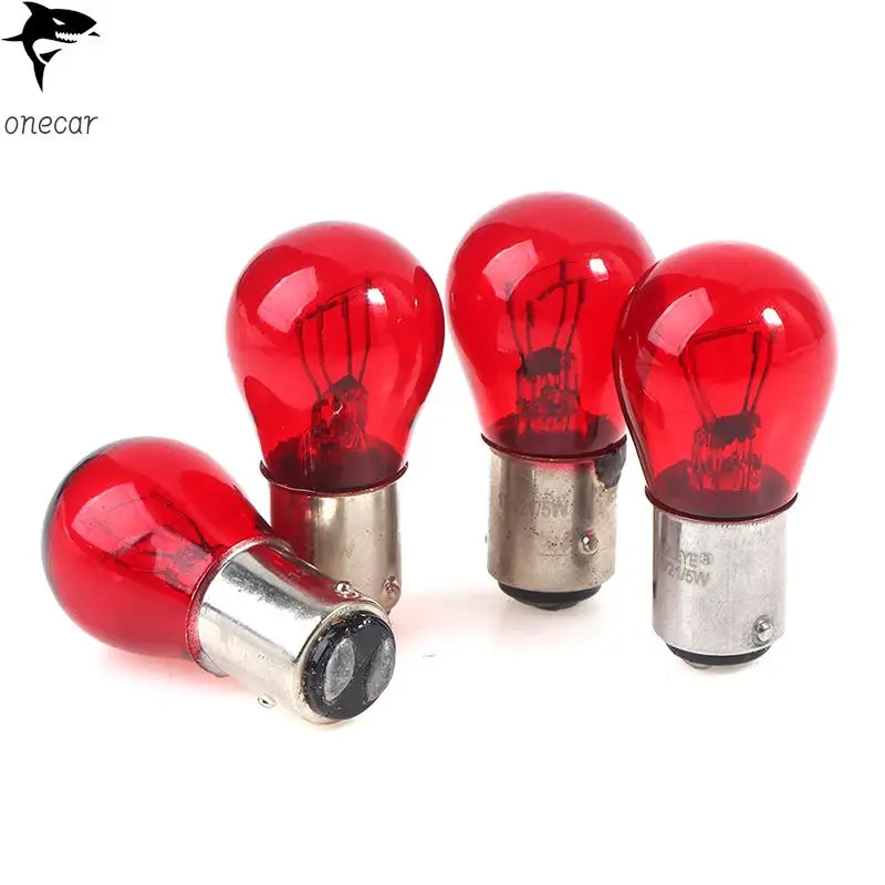 

2Pcs BAW15D/BAZ15D Red Brake Stop Tail Light Car Bulb 12V Turn Signals Warning Lights Accessories