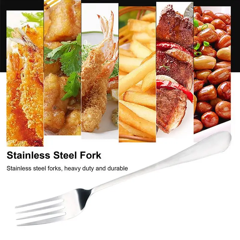 

Stainless Steel Forks Food Grade Table Forks Mirror Finish Forks Dishwasher Safe Salad Silverware Fork For Home Outdoor Picnic