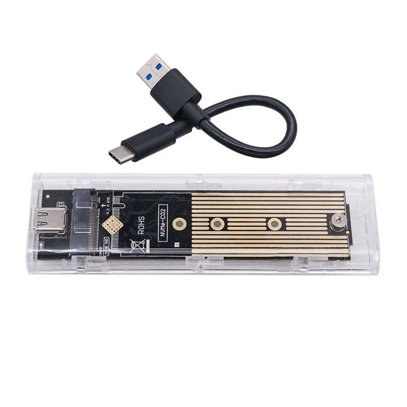 Внешний прозрачный корпус M2 SSD, адаптер M.2, корпус SSD JMS583 NVME, корпус RTL9210B, двухпротокольный M2 Ранд для SSD 2230-2280
Внешний прозрачный корпус M2 SSD, адаптер M.2, корпус SSD JMS583 NVME, корпус RTL9210B, двухпротокольный M2 Ранд для SSD 2230-2280