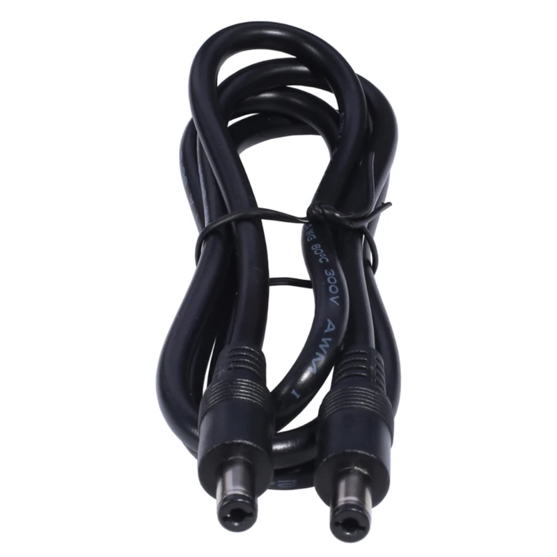 

Power Plug Cable 5.5 2.1mm Male to 5.5x2.1mm Male Adapter Connector Wire Power Extension Cord for Monitors Routers