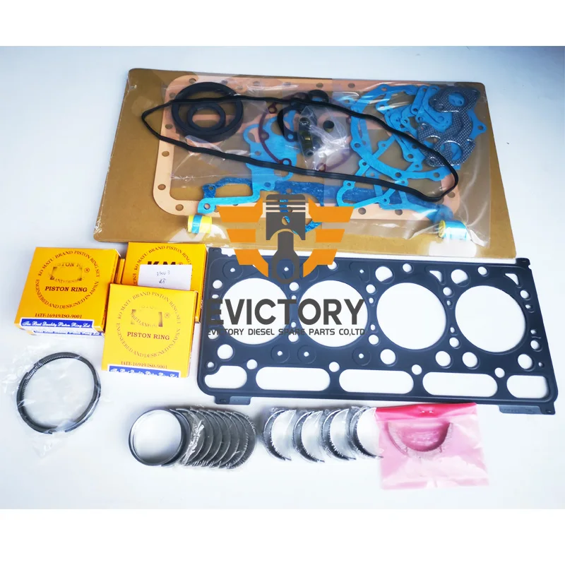 For Kubota V2003 V2003DI V2003T full gasket +engine bearing +piston ring set valve
For Kubota V2003 V2003DI V2003T full gasket +engine bearing +piston ring set valve