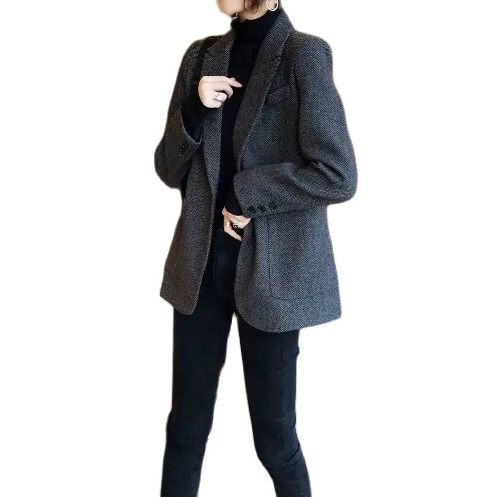 2024 New Spring Autumn Korean Slim Blazers Suit Jackets Women's Clothing one button Checkered Suit Coats Ladies Blazer Tops 72
2024 New Spring Autumn Korean Slim Blazers Suit Jackets Women's Clothing one button Checkered Suit Coats Ladies Blazer Tops 72