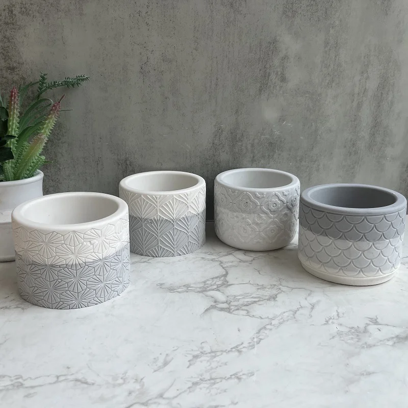 DIY Cylinder Flower Pot Cement Mold Planter Vase Concrete Silicone Molds for Handmade Candle Jar Storage Box Plaster Resin Mould
DIY Cylinder Flower Pot Cement Mold Planter Vase Concrete Silicone Molds for Handmade Candle Jar Storage Box Plaster Resin Mould
