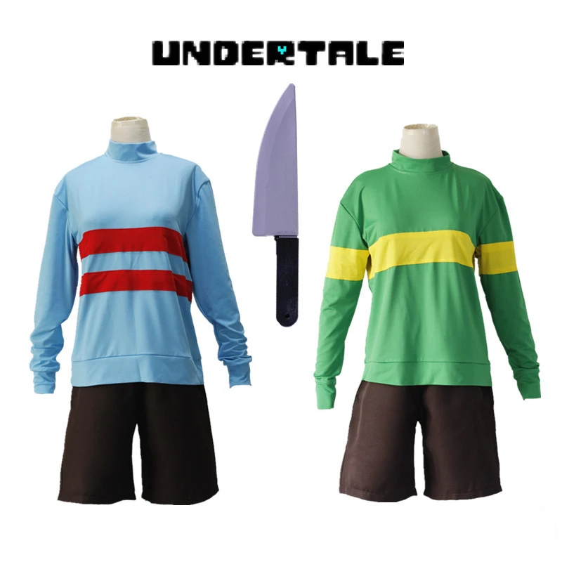 Anime Game Undertale Chara Frisk Cosplay Costumes Necklace Sweatshirts Shorts Props Halloween Costumes for Women Role Play
Anime Game Undertale Chara Frisk Cosplay Costumes Necklace Sweatshirts Shorts Props Halloween Costumes for Women Role Play