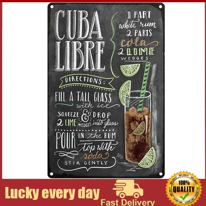 Cocktail Metal Sign Vintage Cocktail Tin Sign Bar Signs Wall Decor Chalkboard Drawing Style Home bar Decoration home decor
Cocktail Metal Sign Vintage Cocktail Tin Sign Bar Signs Wall Decor Chalkboard Drawing Style Home bar Decoration home decor