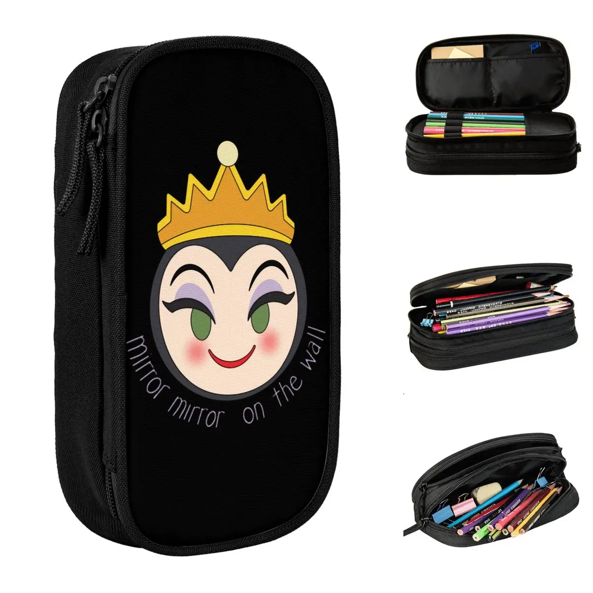 Lovely Mirror On The Wall Pencil Cases Evil Queen Pencil Box Pen Box for Girls Big Capacity Bag Students School Gifts Stationery
Lovely Mirror On The Wall Pencil Cases Evil Queen Pencil Box Pen Box for Girls Big Capacity Bag Students School Gifts Stationery