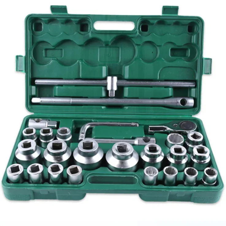 26 Pcs Box Spanner Wrench car tools Torx Bit Car Drive 3/4 Heavy Duty Socket Set For Auto Car Repair Tools
26 Pcs Box Spanner Wrench car tools Torx Bit Car Drive 3/4 Heavy Duty Socket Set For Auto Car Repair Tools