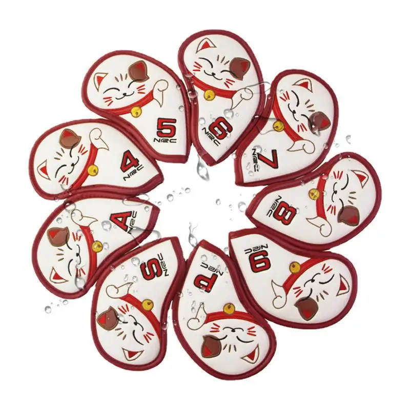 Golf Iron Covers 9pcs Golf Club Case Iron Headcovers With Cute Cat Pattern Waterproof Protective Golf Iron Cover Set For
Golf Iron Covers 9pcs Golf Club Case Iron Headcovers With Cute Cat Pattern Waterproof Protective Golf Iron Cover Set For