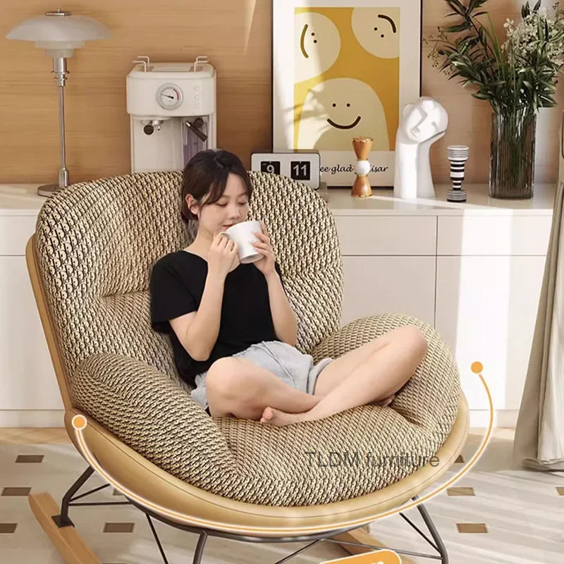 Nordic Rocking Living Room Chairs Recliner Luxury Designer Chairs Lazy Reading Ergonomic Comfortable Sillones Salon Furniture
Nordic Rocking Living Room Chairs Recliner Luxury Designer Chairs Lazy Reading Ergonomic Comfortable Sillones Salon Furniture