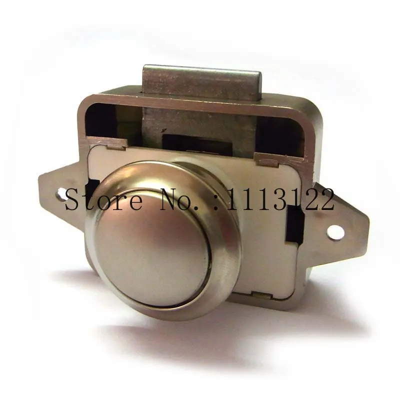 Caravan Lock without key for Cupboard push lock with latch push button cabinet latch rv/motor home door thick 14-17mm 1PC Nickel
Caravan Lock without key for Cupboard push lock with latch push button cabinet latch rv/motor home door thick 14-17mm 1PC Nickel