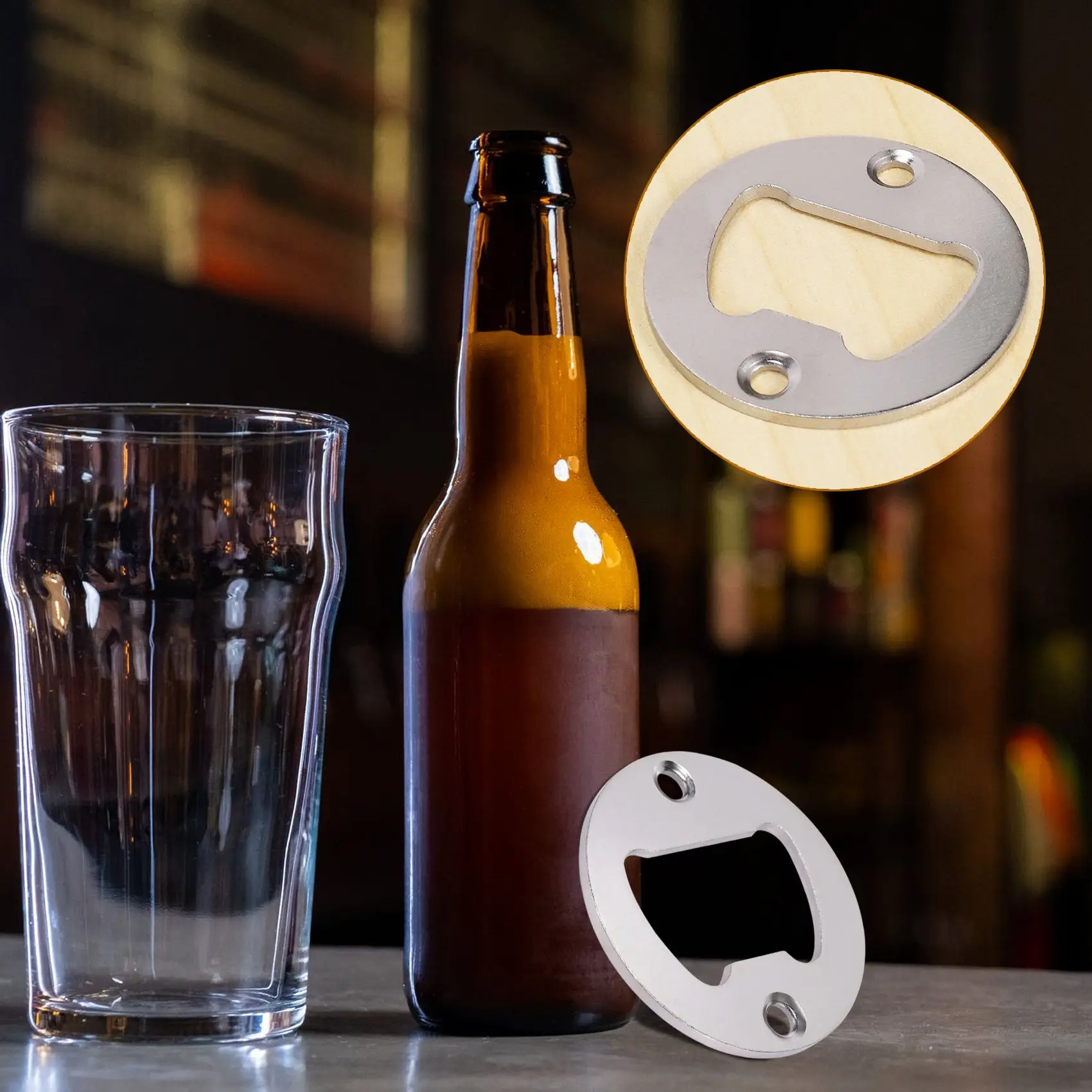 Bottle Opener Part with Countersunk Holes Round Metal Strong Polished Bottle Opener Insert Parts
Bottle Opener Part with Countersunk Holes Round Metal Strong Polished Bottle Opener Insert Parts