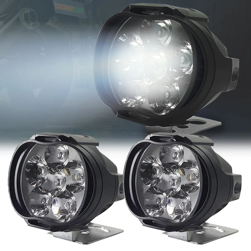 2Pcs 6LED Motorcycle Headlight Universal White SpotLight Electric Vehicle Scooters Lamp High Brightness Modified Auxiliary Bulbs
2Pcs 6LED Motorcycle Headlight Universal White SpotLight Electric Vehicle Scooters Lamp High Brightness Modified Auxiliary Bulbs