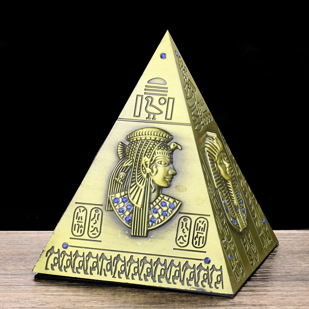 Home Decor Retro Pyramid Piggy Bank Bronze Statue Coin Can Egyptian Carving Pharaoh Pyramid Model World Miracle Tourist Souvenir
Home Decor Retro Pyramid Piggy Bank Bronze Statue Coin Can Egyptian Carving Pharaoh Pyramid Model World Miracle Tourist Souvenir