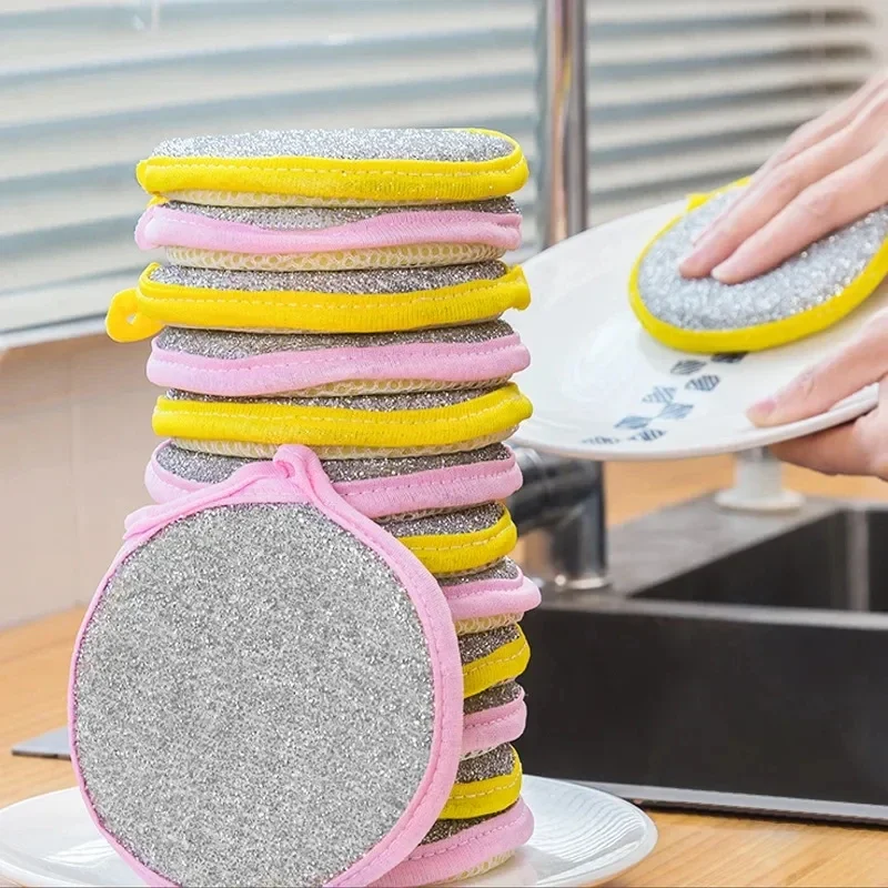 New 3/5Pcs Double Side Dishwashing Sponge Dish Washing Brush Pan Pot Dish Wash Sponges Household Cleaning Kitchen Tools
New 3/5Pcs Double Side Dishwashing Sponge Dish Washing Brush Pan Pot Dish Wash Sponges Household Cleaning Kitchen Tools