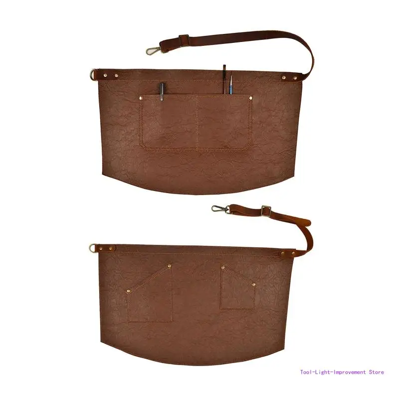 C63E PU Leather Waist Apron Adjustable Wasit Strap with Pockets for Women Men Restaurant Servers Chef Waitress Waiter Aprons
C63E PU Leather Waist Apron Adjustable Wasit Strap with Pockets for Women Men Restaurant Servers Chef Waitress Waiter Aprons