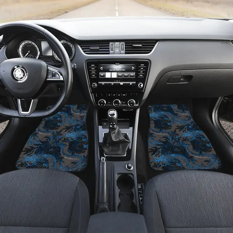 Dark Grey Blue Dragon Car Floor Mats Set, Front and Back Floor Mats for Car, Car Accessories
Dark Grey Blue Dragon Car Floor Mats Set, Front and Back Floor Mats for Car, Car Accessories